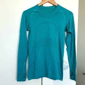 Lululemon long sleeve swiftly - teal - size 6